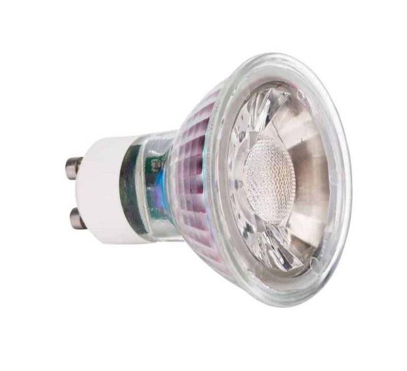 GU10 5W Glas LED spot 2700k