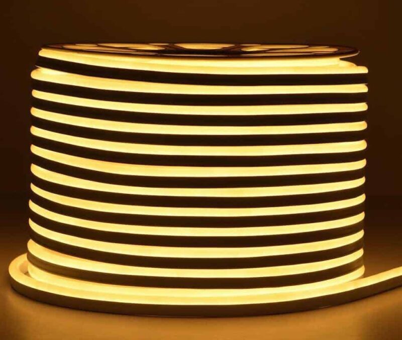 LED strip 230V Neon flex warm-white IP65 per meter