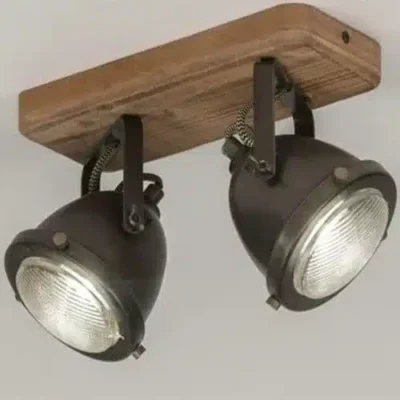 Plafondlamp in LED industrieel design